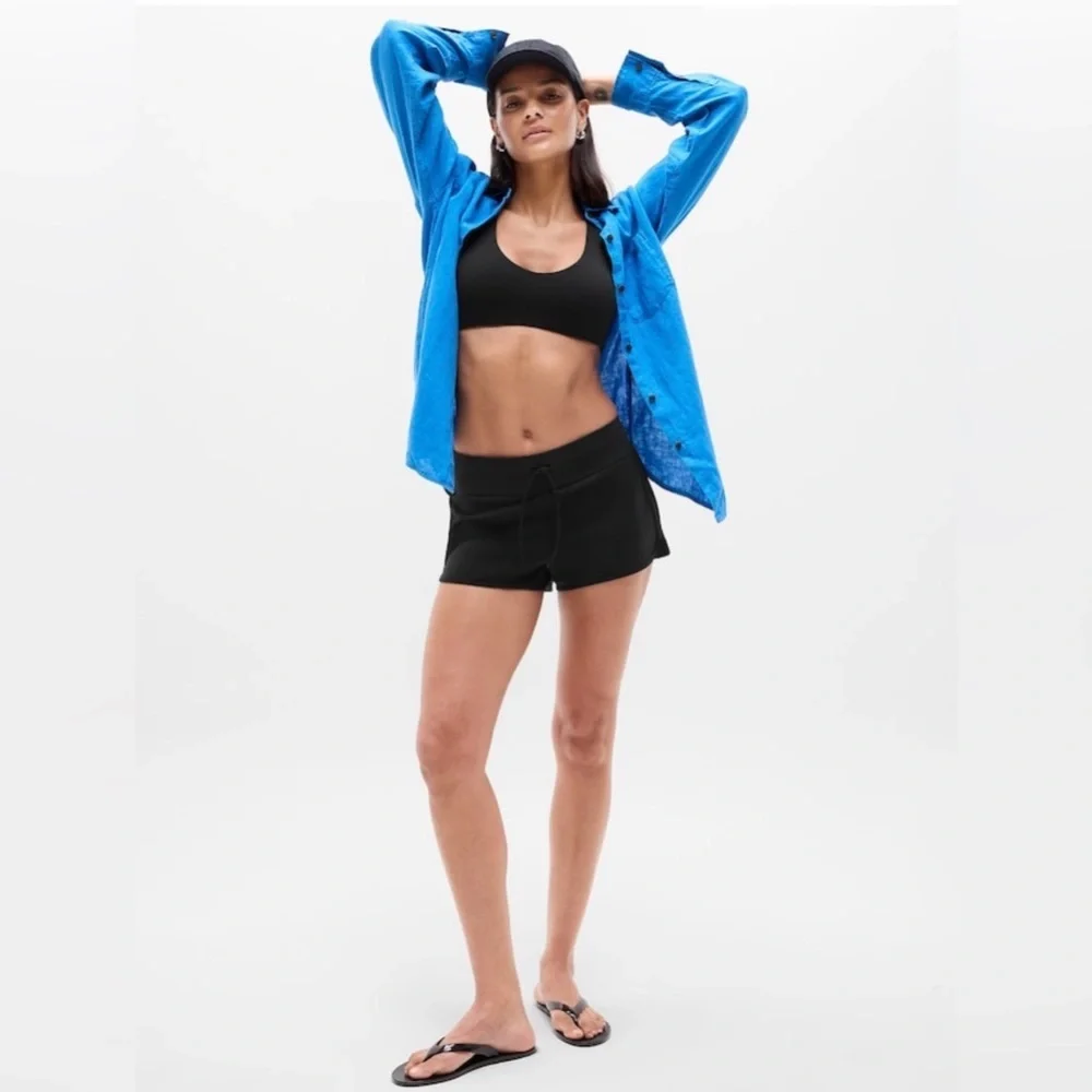 NWOT Athleta Surge Swim Black Shorts Size Large